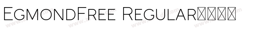 EgmondFree Regular字体转换